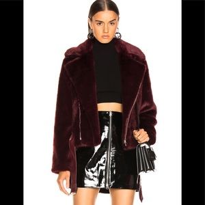 Alexis Burgundy Bomber Jacket